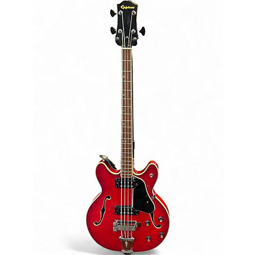 Vintage 1970s Epiphone 5120 Red Electric Bass Guitar Red