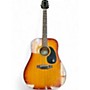 Vintage Epiphone Vintage 1970s Epiphone FT145SB Texan 2 Tone Sunburst Acoustic Guitar 2 Tone Sunburst