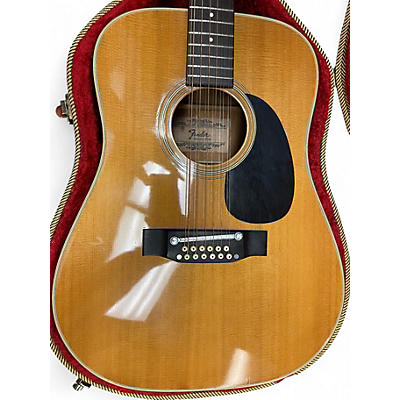 Vintage 1970s Fender F55 12 String Natural 12 String Acoustic Guitar