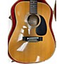 Vintage 1970s Fender F55 12 String Natural 12 String Acoustic Guitar Natural
