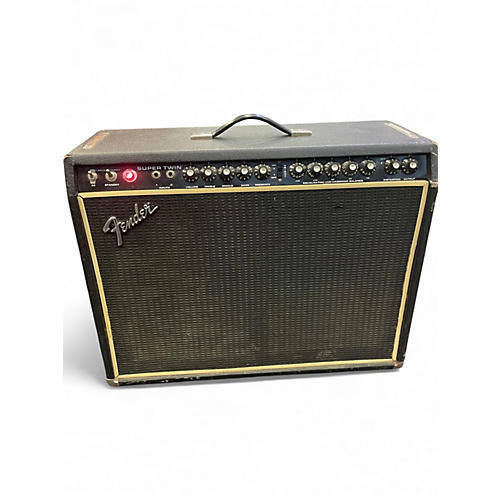 Vintage 1970s Fender Super Twin Tube Guitar Combo Amp