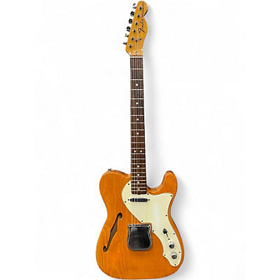 Vintage 1970s Fender Telecaster Thinline Natural Hollow Body Electric Guitar