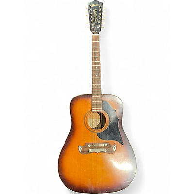 Vintage 1970s Framus 5/296 TEXAN SUNBURST 12 String Acoustic Guitar