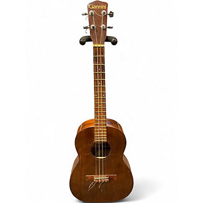 Vintage 1970s Giannini BARITONE UKULELE NATURAL BROWN Ukulele
