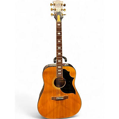 Vintage 1970s Gibson 1970s SJ Deluxe Natural Acoustic Guitar