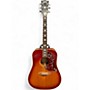 Vintage 1970s Gibson Hummingbird Custom Cherry Sunburst Acoustic Guitar Cherry Sunburst