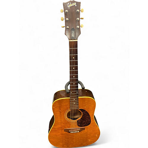 Vintage 1970s Gibson J50 Natural Acoustic Guitar Natural