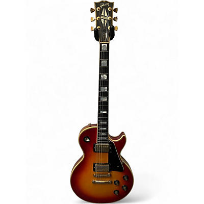 Vintage 1970s Gibson Les Paul Custom Cherry Sunburst Solid Body Electric Guitar