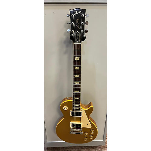 Gibson Vintage 1970s Gibson Les Paul Deluxe Gold Top Solid Body Electric Guitar Gold Top