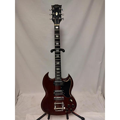 Gibson Vintage 1970s Gibson SG Cherry Solid Body Electric Guitar