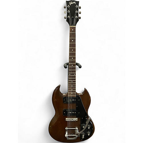 Vintage 1970s Gibson SG Pro Brown Solid Body Electric Guitar Brown