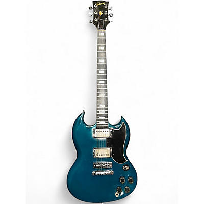Vintage 1970s Gibson SG TEAL Solid Body Electric Guitar