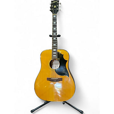 Vintage 1970s Gibson SJ Deluxe Natural Acoustic Guitar