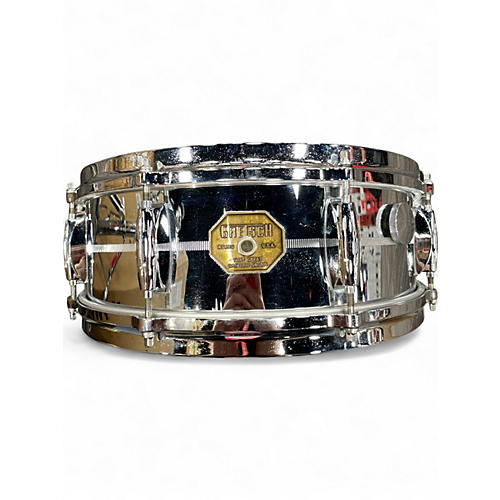 Vintage 1970s Gretsch Drums 5X14 Model 4160 Chrome Over Brass Chrome Drum Chrome 8