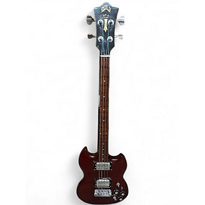 Vintage 1970s Guild Polaris Bass Cherry Electric Bass Guitar