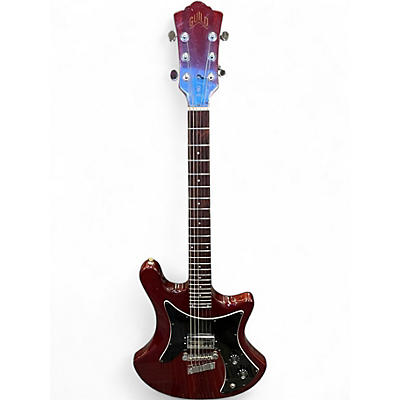 Vintage 1970s Guild S-60 RED Solid Body Electric Guitar