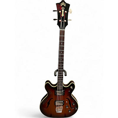 Vintage 1970s Guild SFBASSIISB Sunburst Electric Bass Guitar