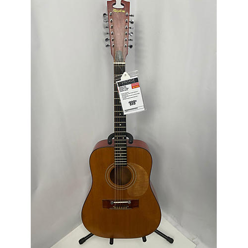 Vintage 1970s HARPTONE EN12 Natural 12 String Acoustic Guitar Natural