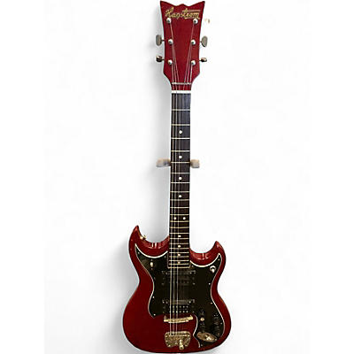 Vintage 1970s Hagstrom HG801 RED Solid Body Electric Guitar