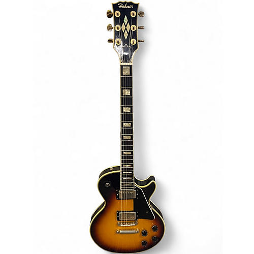 Vintage 1970s Hohner Les Paul Copy 2 Tone Sunburst Solid Body Electric Guitar 2 Tone Sunburst
