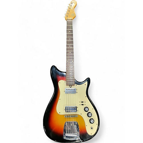 Vintage 1970s Kapa continental Sunburst Solid Body Electric Guitar Sunburst