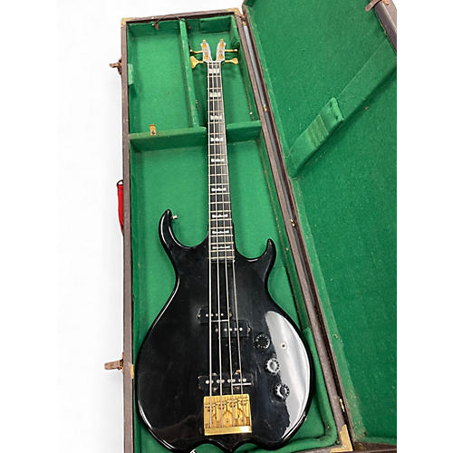 Vintage 1970s Kramer DMZ SERIES Black Electric Bass Guitar Black