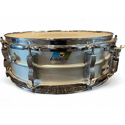 Vintage 1970s Ludwig 14X5 Acrolite Snare Brushed aluminium Drum