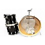 Vintage 1970s Ludwig 3 Piece 3 PC KIT Black Drum Kit Black