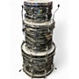 Vintage 1970s Ludwig 3 Piece SUPER BEAT BLACK OYSTER PEARL Drum Kit BLACK OYSTER PEARL