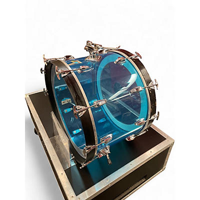 Vintage 1970s Ludwig 4 Piece Supralite Acrylic Shell Pack Blue Drum Kit