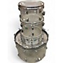 Vintage 1970s Ludwig 4 Piece vistalite acrylic clear kit Clear Drum Kit Clear