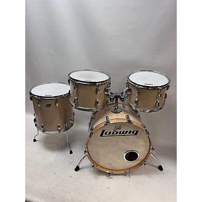 Vintage 1970s Ludwig 4 piece Deluxe Classic Kit Maple Cortex Drum Kit