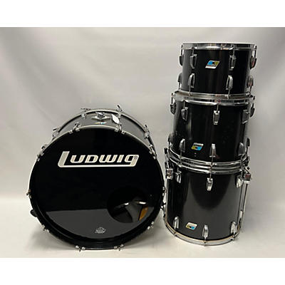 Ludwig Vintage 1970s Ludwig 4 piece Pro Beat Black Drum Kit