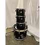 Vintage Ludwig Vintage 1970s Ludwig 4 piece Vistalite Black Drum Kit Black