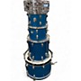 Vintage 1970s Ludwig 5 Piece 60s big beat Blue Drum Kit Blue