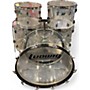 Vintage 1970s Ludwig 5 Piece Vistalite Clear Drum Kit Clear