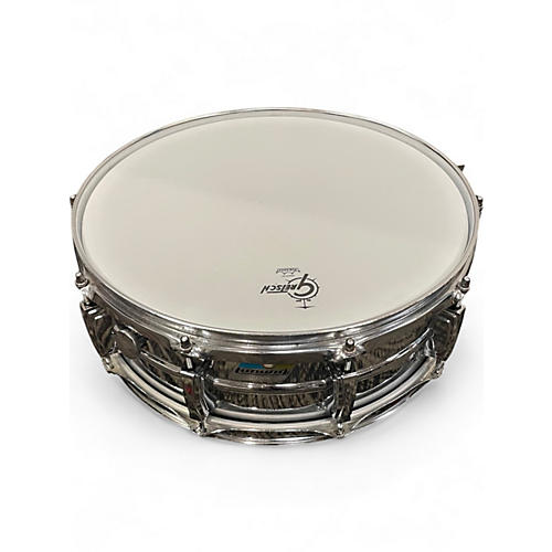 Vintage 1970s Ludwig 5X14 ALUMINUM SUPRAPHONIC Chrome Drum Chrome 8