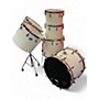 Vintage 1970s Ludwig 6 Piece Power Factory White Drum Kit White