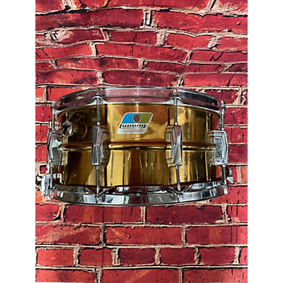 Ludwig Vintage 1970s Ludwig 6.5X14 Super Sensitive Snare Drum Brass