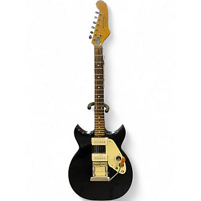 Vintage 1970s Microfrets Signature Model Black Hollow Body Electric Guitar