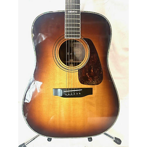 Vintage 1970s Morris TF60 Sunburst Acoustic Guitar Sunburst