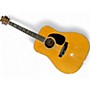 Vintage 1970s Morris W40 Natural Acoustic Guitar Natural
