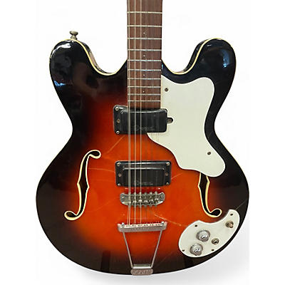 Vintage 1970s Mosrite Celebrity III 12-String 2 Color Sunburst Hollow Body Electric Guitar
