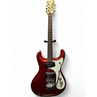 Vintage 1970s Mosrite V-1 RED Solid Body Electric Guitar