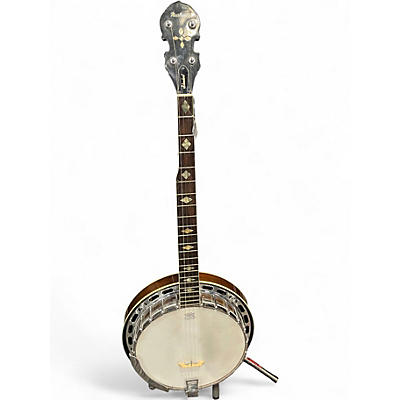 Vintage 1970s Nashville STANDARD Natural Banjo