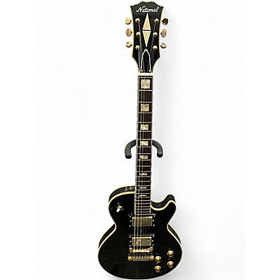 Vintage 1970s National 1970's National Singlecut MIJ Black Black Solid Body Electric Guitar