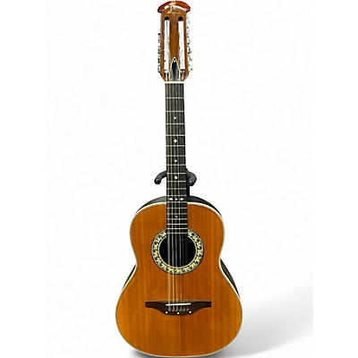 Vintage 1970s Ovation 1115-4 PACEMAKER Natural 12 String Acoustic Guitar