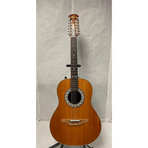 Ovation Vintage 1970s Ovation 1615 Vintage Natural 12 String Acoustic Electric Guitar Vintage Natural