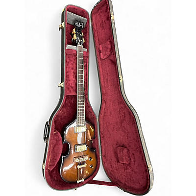 Vintage 1970s Pan VIOLA BASS VIOLIN BURST Electric Bass Guitar