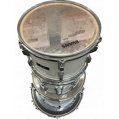 Vintage 1970s Pearl 4 Piece International White Drum Kit